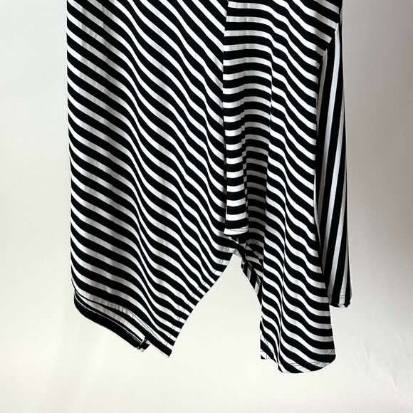 CHICOS VINTAGE 90S CHIC STRIPED SKIRT Asymmetrical Hem Size- 1, US 8/10 Medium - Picture 8 of 8